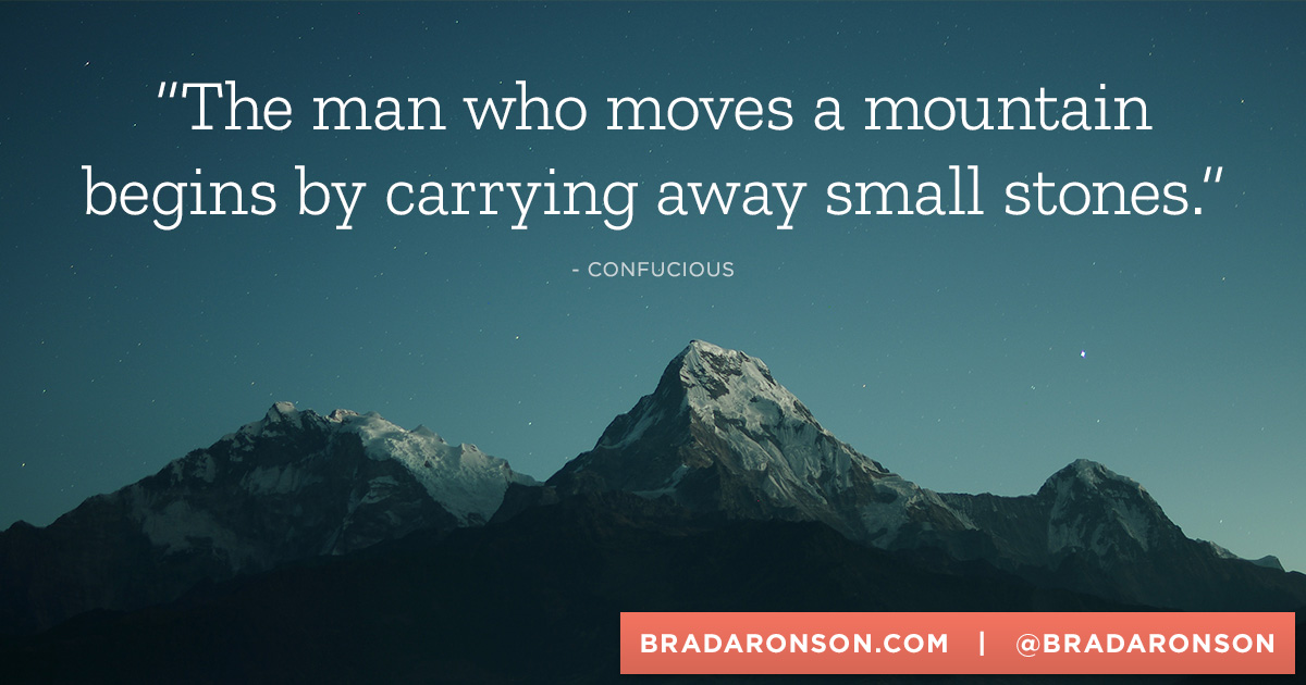 Move a mountain